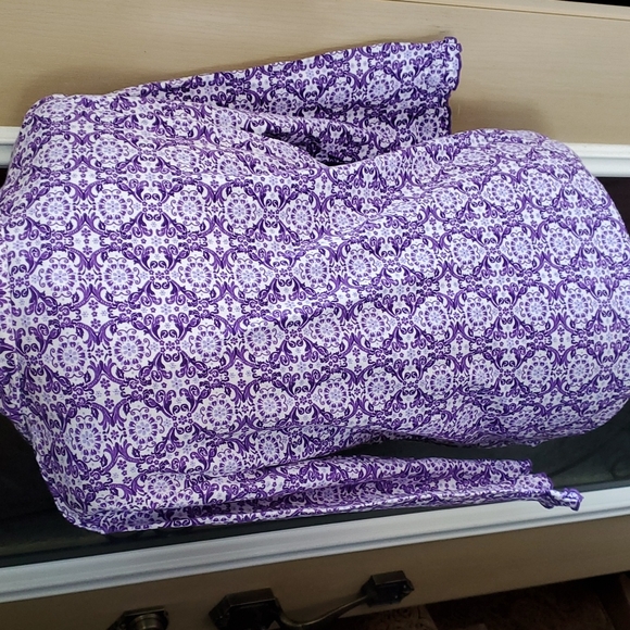 Purple and white Pajama Top - Picture 6 of 8